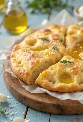 Focaccia végétalienne sans levure