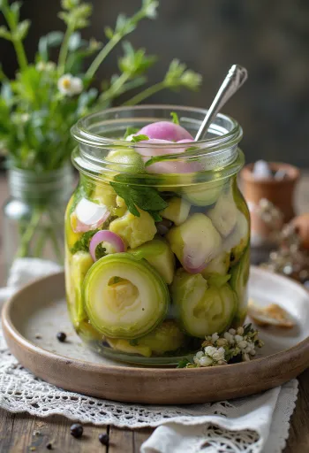 Banane au vinaigre servie en bocal