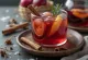 Punch au vin rouge et à la cannelle avec fruits frais