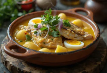 Caldeirada paraense, soupe de poisson, pommes de terre et œufs