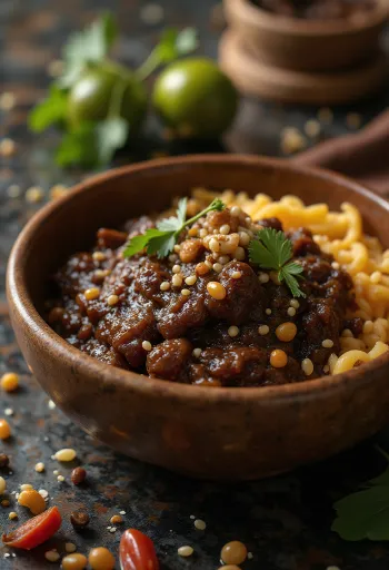 Mole poblano servi avec du poulet et du riz