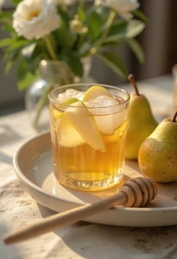 Cidre irlandais à la poire servi frais