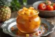 Sauce aigre-douce ananas et piment avec morceaux de fruits