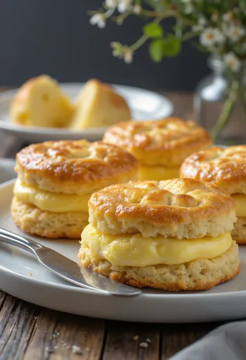 Pogácsa pur beurre servi