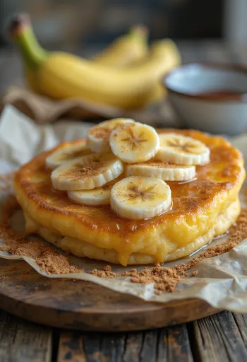 Martabak manis à la banane servi