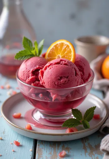 Glace Sangria servie