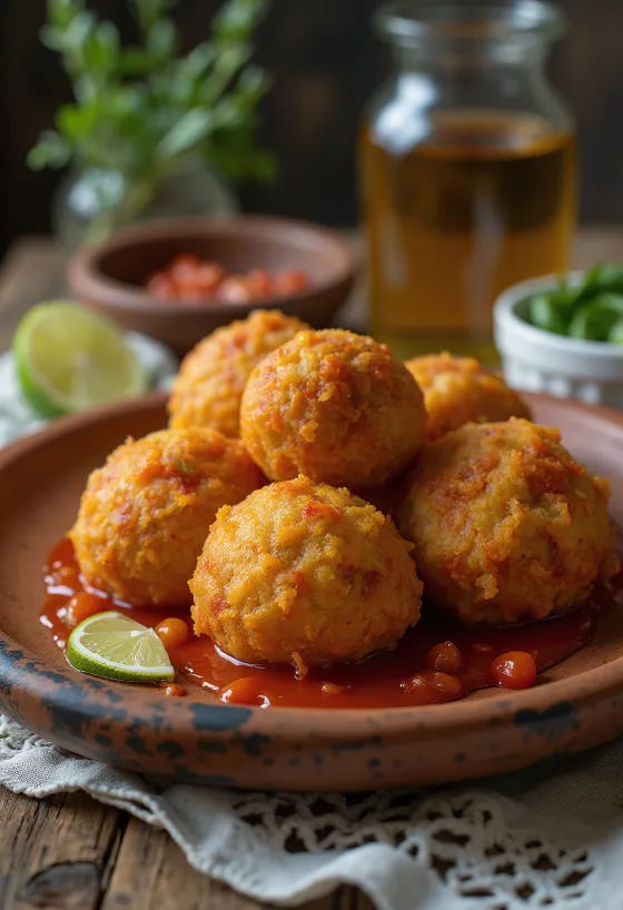 Acarajé au piment fort, plat brésilien croustillant