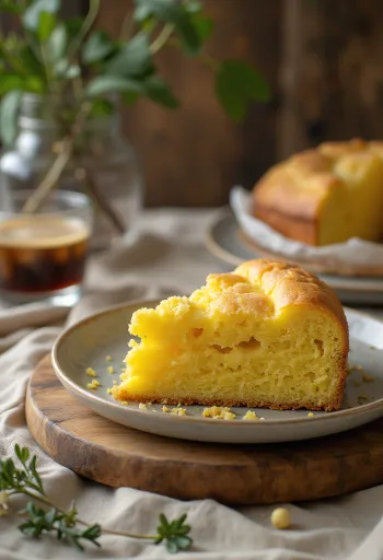 Bolo de fubá au fenouil, gâteau moelleux et appétissant
