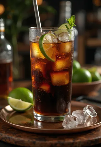 Cocktail Cuba Libre servi frais