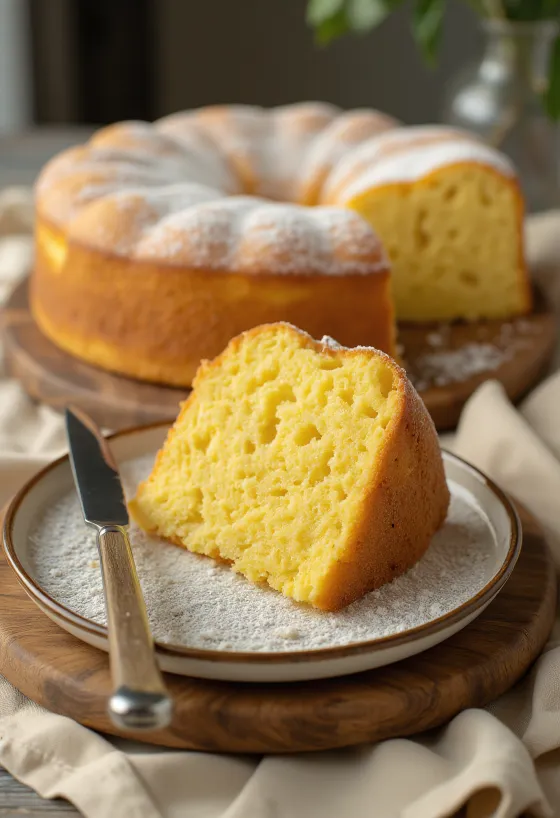 Gâteau au beurre simple présentation simple