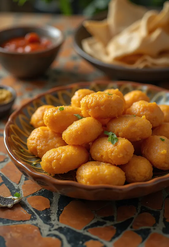 Acarajé traditionnel, plat brésilien croustillant