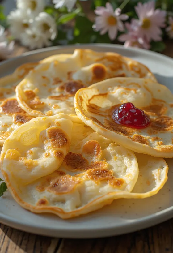 Lettu crêpe finlandaise servie