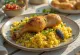 Majboos au citron séché, poulet et riz épicé