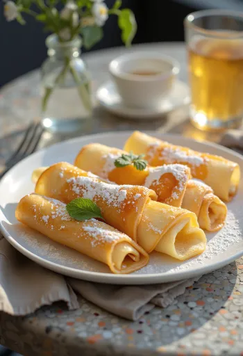 Crêpes hongroises servies