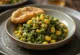 Callaloo servi avec du maïs