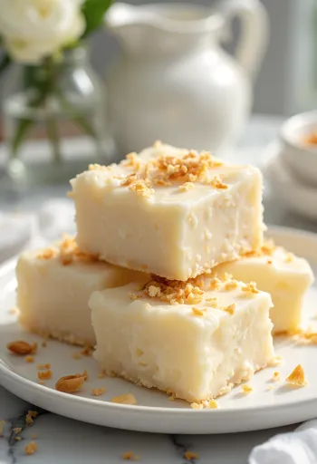 Cocada au lait concentré servie