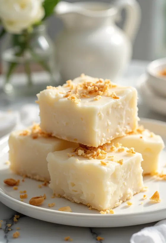 Cocada au lait concentré servie