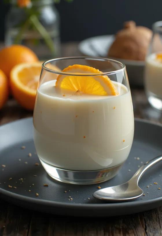 Panna cotta à l'orange