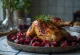 Poulet rôti prébiotique à la betterave, servi avec romarin frais