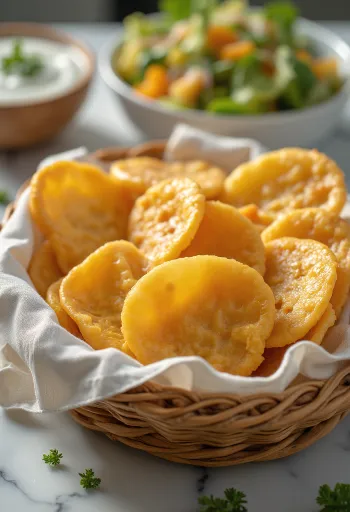 Sablés au fromage croustillants fraîchement cuits, avec une couche de fromage dorée.
