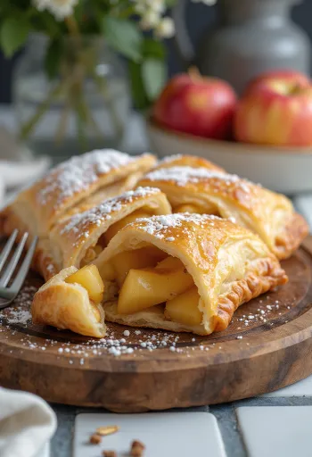 Empanadas chiliennes aux pommes, dorées au four