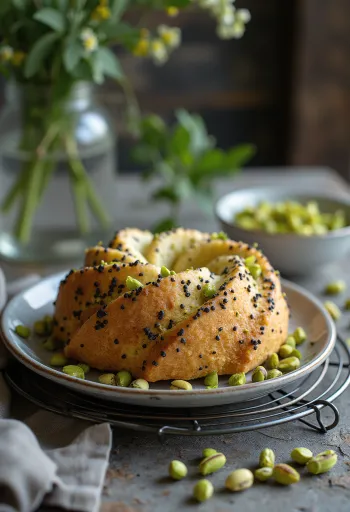 Gâteau au pavot et aux pistaches