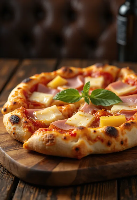 Pizza Hawaïenne à l'ananas et au jambon
