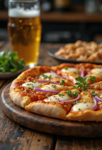 Pizza Kimchi au kimchi coréen et sauce gochujang