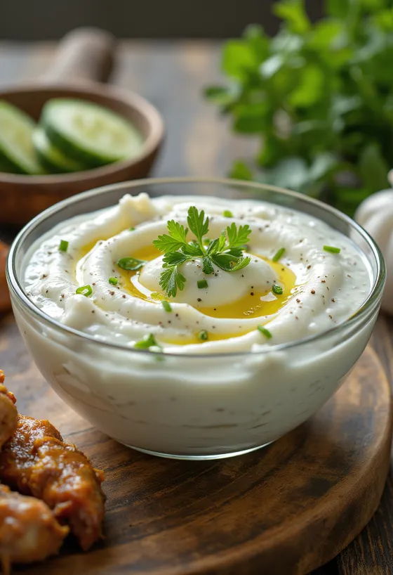 Raita au concombre et menthe, au yaourt grec et menthe fraîche