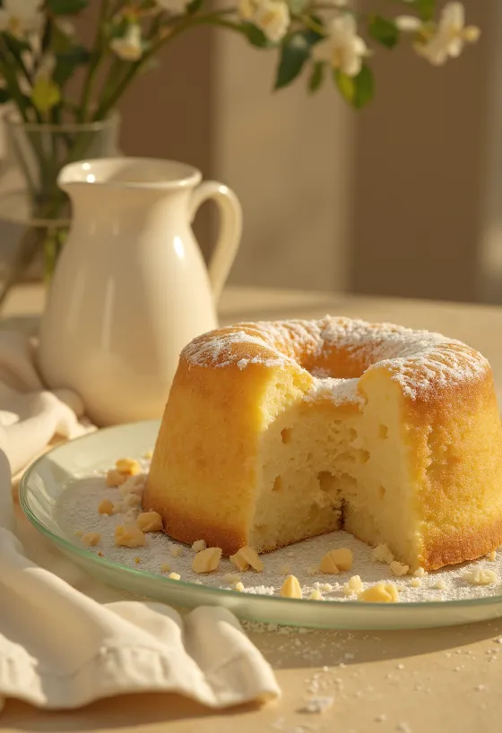 Gâteau au massepain sans gluten servi en tranches