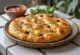 Focaccia aux épices mexicaines servie