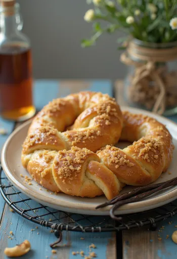 Bretzel vanille Bourbon servi