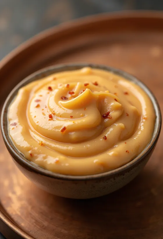 Mayonnaise chipotle servie avec frites