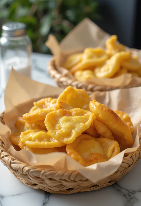 Lángos frit doré, garni de crème fraîche et de fromage râpé