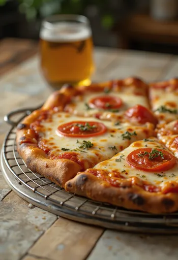 Pizza style New York pâte fine et grandes parts