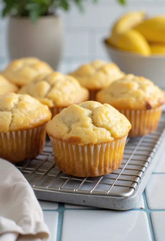 Muffins citron-banane servis