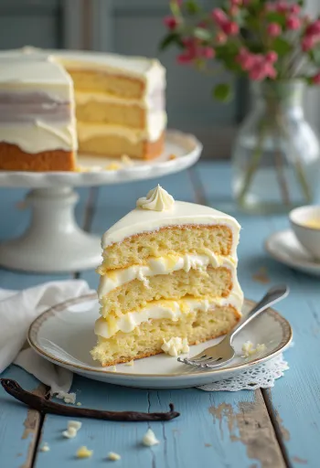 Gâteau à la crème vanille