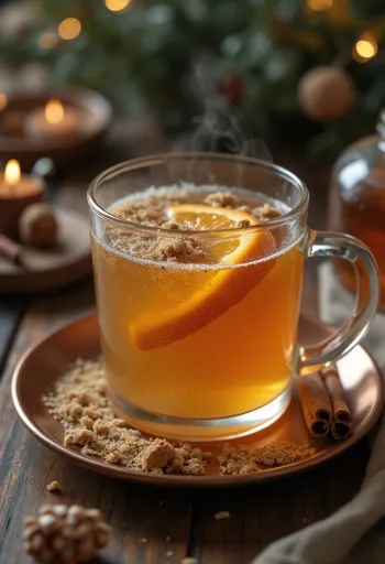 Cidre à la muscade dans une tasse