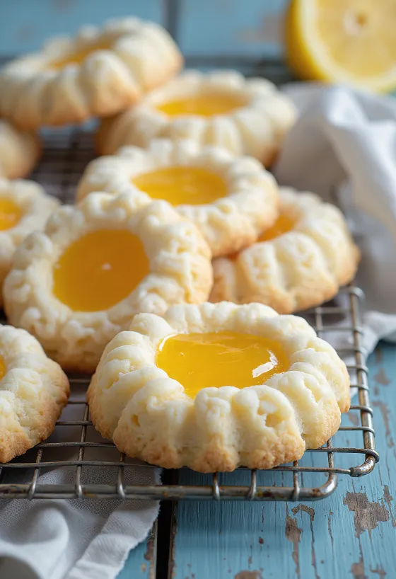 Sablés Linzer citron-orange servis