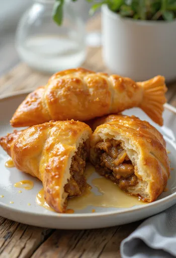Taiyaki au curry servi avec coriandre fraîche