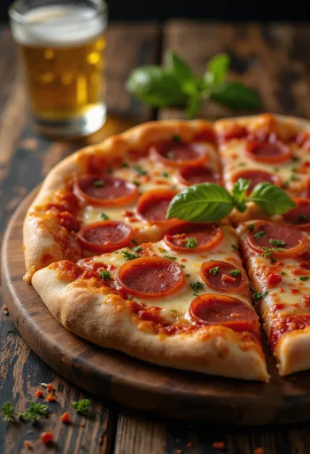 Pizza Diavola extra piquante double chili servie