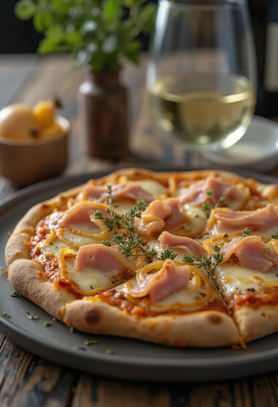 Pizza alla Messinese au thon et oignons