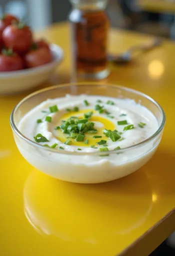 Sauce au yaourt turque dressée