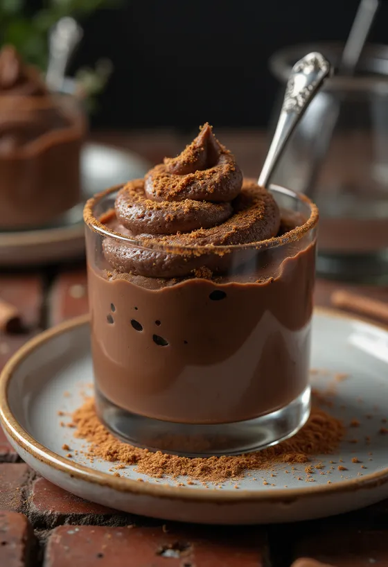 Mousse chocolat cannelle en verrines