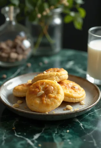 Biscuits miel-amandes dorés