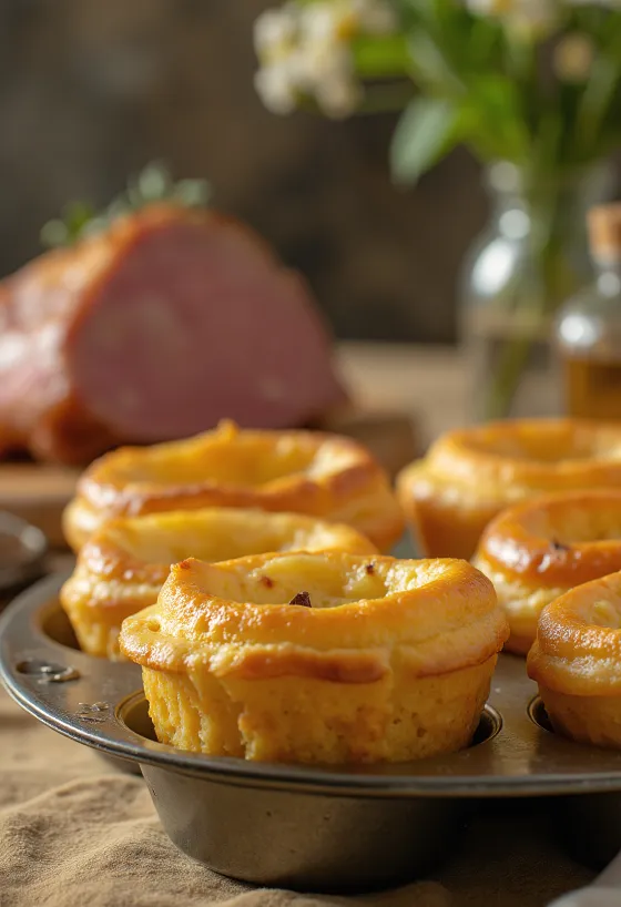 Yorkshire pudding au romarin, servi frais