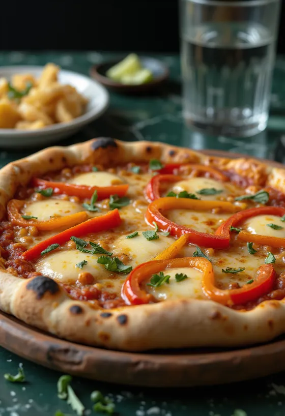 Pizza Chilena servie