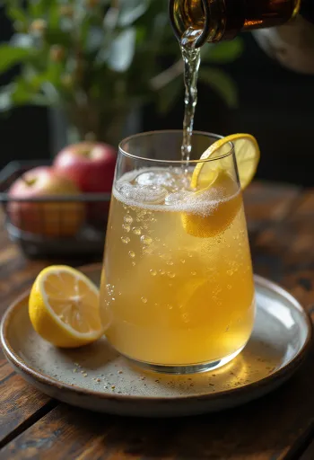 Cidre espagnol Sidra servi dans un verre
