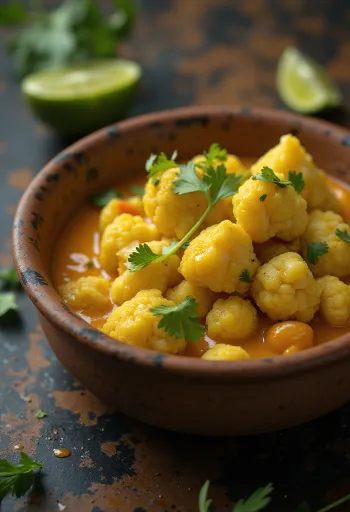 Curry de chou-fleur au citron vert