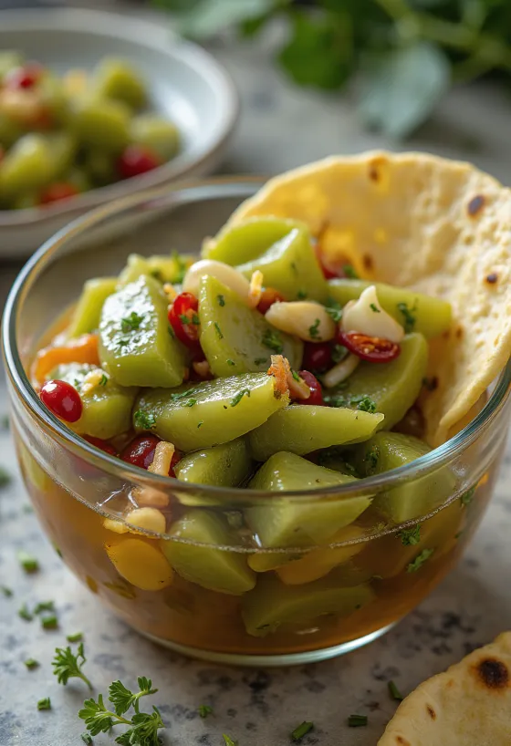 Nopales (cactus) marinés piquants au vinaigre en bocal